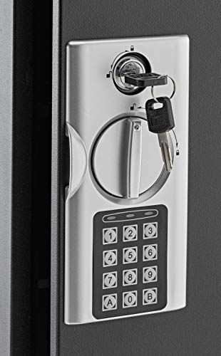 Adiroffice Key Holder Wall Mount - 60 Keys Lock Box with Code, Key Cabinet Wall Mount, Valet Parking Key Box, Car Dealer Key Cabinet - Space Saving Locking Key Box Wall Mount with Digital Lock