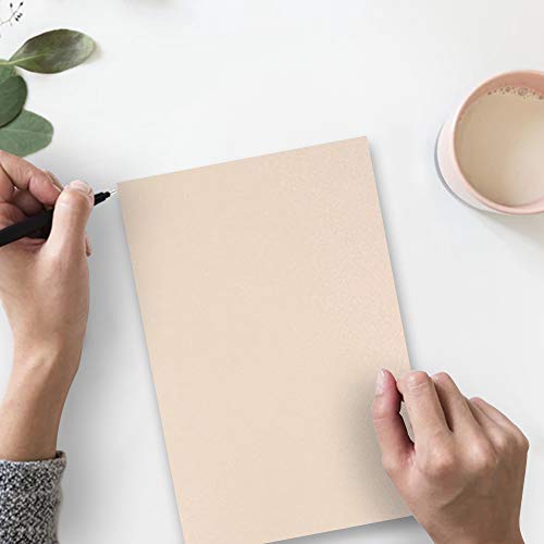 JAM PAPER Parchment 24lb Paper - 90 gsm - 8.5 x 11 - Natural Recycled - 500 Sheets/Ream