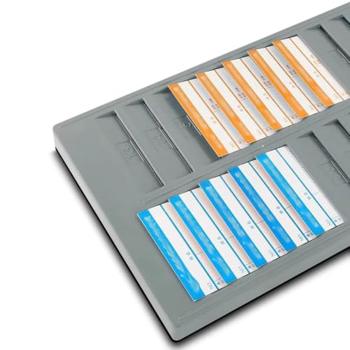 Time Cards Rack with 50-Pocket, Wall Mounted Time Card Holder