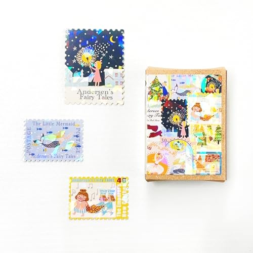 Shealdo ks-fb-10012 Flake Seals, Made in Japan, Glittering Andersen Fairy Tales 2, Shinzi Katoh, 10 Patterns, 30 Sheets
