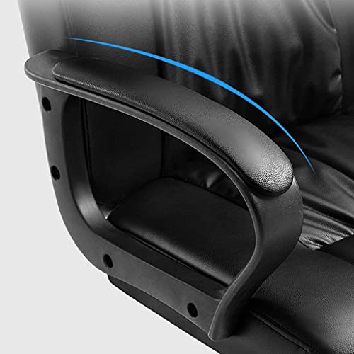 Office Desk Chairs Office Chair Pu Faux Leather Desk Chair Ergonomic Computer Chair with Armrests Comfortable Managerial Chairs Executive Chairs Lumbar Support