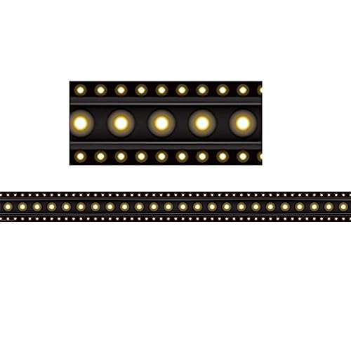 Teacher Created Resources Black Marquee Straight Border Trim, 35 Feet Per Pack, 6 Packs