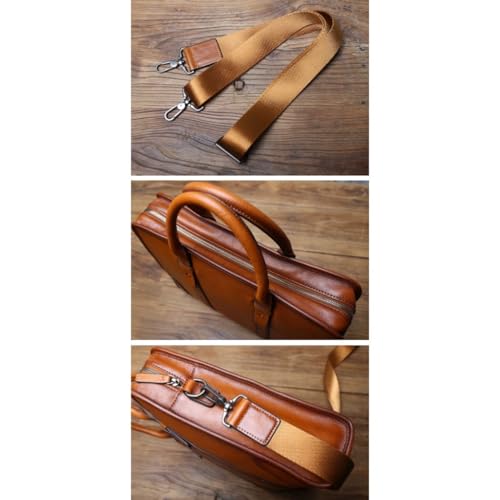 STBTOO Handbags Briefcases Men's Leather Shoulder Bags Messenger Bags Laptop Bags Luggage Bags Carrying Cases Totes(Black)