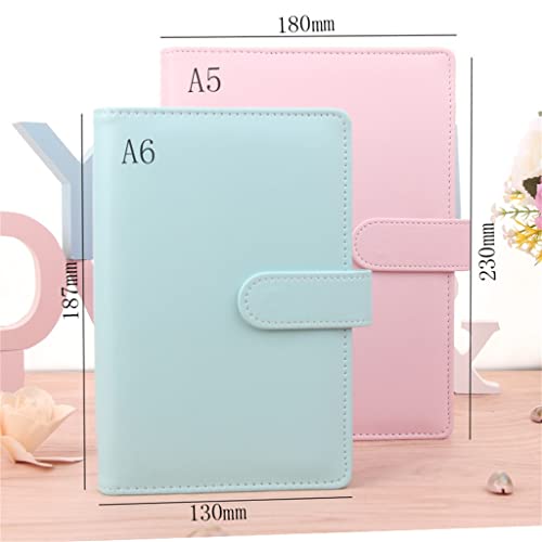 Vintage Fillable Notebook Folder Notepad Cover Leather Binder Office Supplies