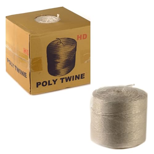 [2 Pack] EcoQuality Polypropylene Twine 2800 Feet - Carboard Bundling, Shipping, Commercial Packaging, Center Pull Box, Tie Wrap, Tying, Tomato Twine