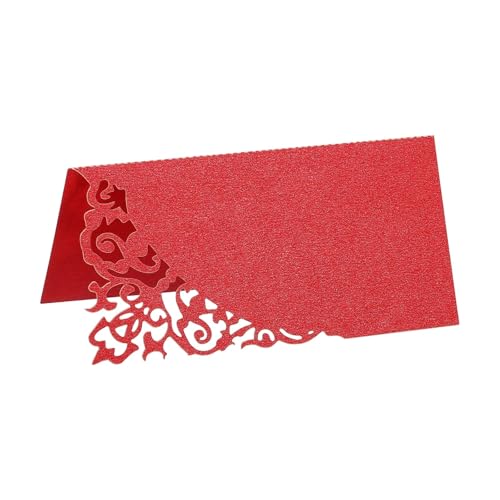 White Blank Tent Place Cards 200pcs Table Name Place Cards 3.9 x 3.9" Favor Decor Hollow Design Seat Blank Card for Wedding Party Seating Place Cards(Color11)
