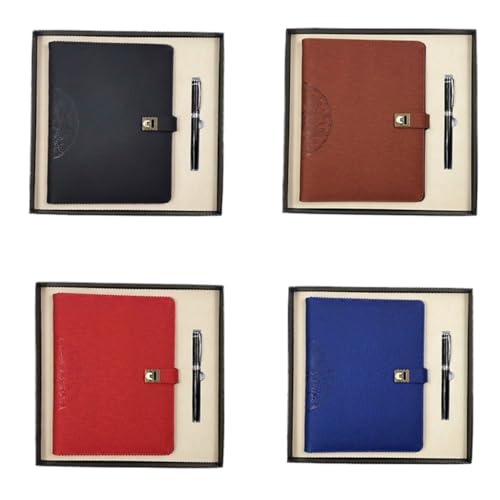 VCDUXMQLK Loose Leaf Notebook Set PU Faux Leather Replaceable Inner Core Business Gift