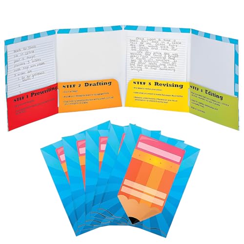 Fun Express Writing Process Folders 4 Pockets 72 Pack