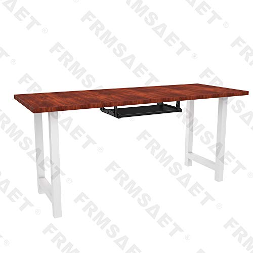 FRMSAET Office Product 20/24/30 inch Keyboard Drawer Tray(20 in, Black)