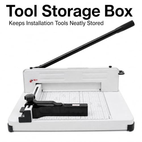 Guillotine Paper Cutter Heavy Duty 400 Sheet Capacity, 12 Inch Paper Cutter