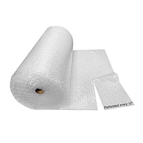 Bubble Cushioning Wrap Roll 48" Wide x 100 ft - Medium Bubbles 5/16", Clear