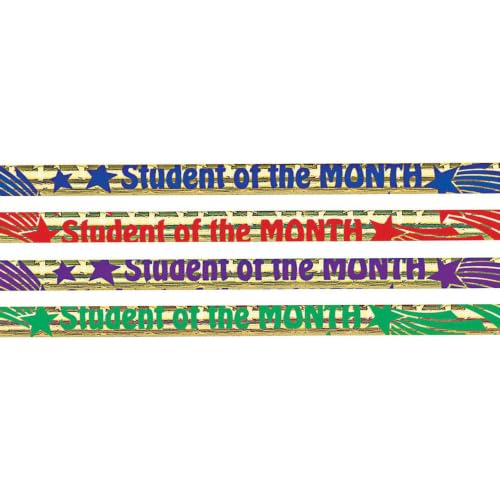 Musgrave MUS2284D-12 Pencil Company Student of the Month Motivational Pencils, #2 Lead, 12/Pack, 12 Packs