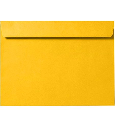 LUXPaper 6 x 9 Booklet Envelopes | Sunflower Yellow | 80lb. Text | 500 Qty