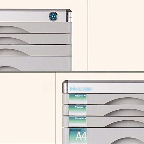 noxozoqm Flat File Cabinet, 8-Layer File Storage Cabinet, with Lock and Index Label, File Classification Management, for Office Supplies Storage