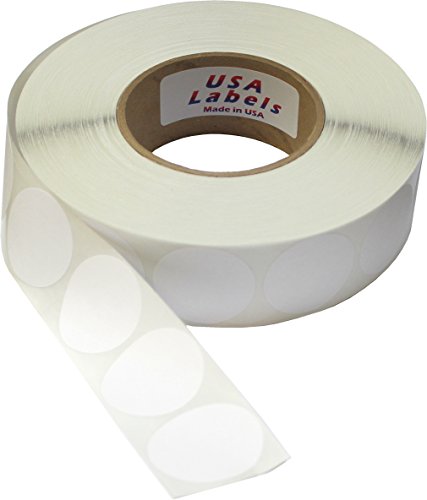 1.5" Wafer Tab Seals - Roll of 2,500 (White Non-Perforated)