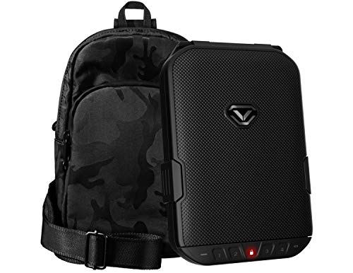 VAULTEK LifePod 10 + SlingBag Bundle Secure Waterproof Travel Case Rugged Electronic Lock Box Travel Organizer Portable Handgun Case with Backlit Keypad