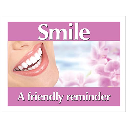 Dental Laser Appointment Reminder Postcards with Personalizable Backs. 4 Cards Micro Perforated for Tear-Off at 4.25" x 5.5" on an 8.5" x 11" Sheet of 8 Pt Card Stock. (1000)