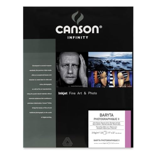 Canson Infinity Baryta Photographique II Inkjet Paper - 17" x 22", 25 Sheets