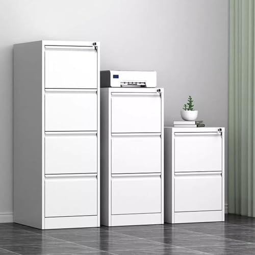 Metal Filing Cabinets for Home Office, Vertical Filing Cabinet, Industrial Drawer Chest Garage Cabinets, Lockable Tool Chest Cabinet, Steel Tool Storage Box Organizer
