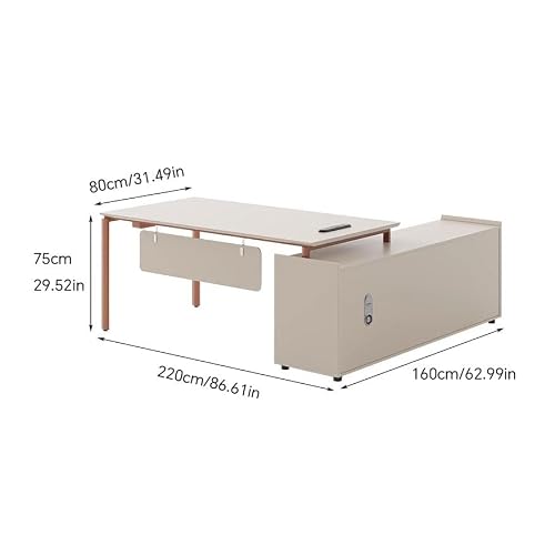 LINKIO Home Office Desks Boss Simple Supervisor Manager Desk Large Desk President Desk Office Computer Table Desk
