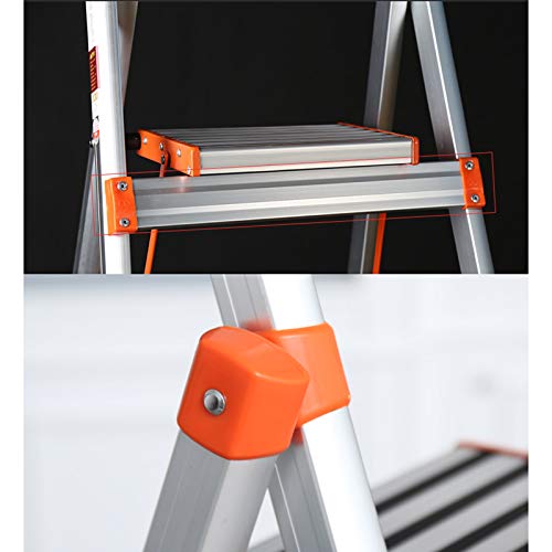 FLYIFE Step Stool Firm Ladders, Portable with Anti-Slip Mat 3 4-Step Stool Library Store Folding Steps/45X80X136Cm