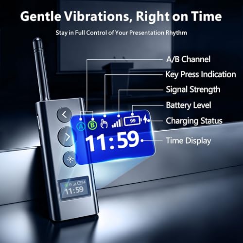 800M Long Range Presentation Clicker, Green Laser Presenter for PowerPoint