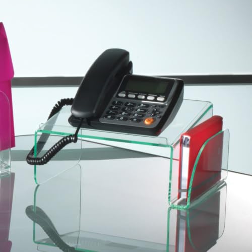 Lorell Phone Stand, Clear/Green