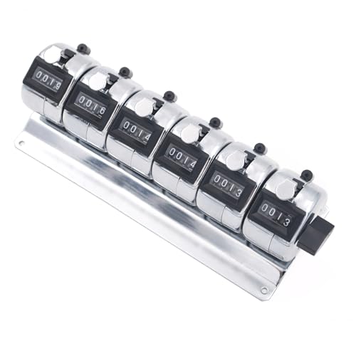 GOGO 6-Unit Counter Mechanical Multiple-unit Desktop Tally Counter