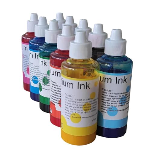 ETRKZQIF 10 X 100ml Water-Based Pigment Ink Cartridge Compatible with PRO-300 PRO300 Printer PFI-300