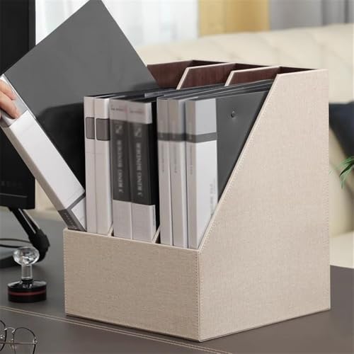 FURUIM2024M File Holder 3 Slot Desktop File Folder Organizer and Document Stand Journals Magazine Rack
