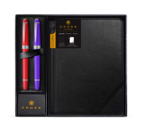 Dotted Journal Gift Set with Two Bailey Light Rollerball Pens