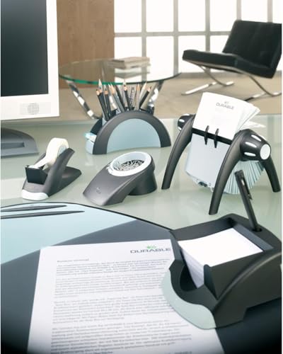 Durable Visifix Flip Rotary Business Card Holder - Includes 200 Pockets for Holding 400 Cards - Includes A-Z Index - Made from Plastic