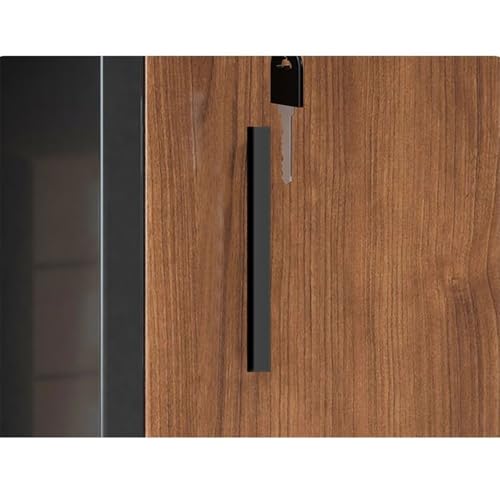 CAOJLjiaxiang-2012 File Cabinet Filing Cabinet Low Cabinet Desk Side Cabinet Side Cabinet Printer Placement Cabinet with Lock Drawer Cabinet Mobile Storage Cabinet Office Cabinet(Brown)