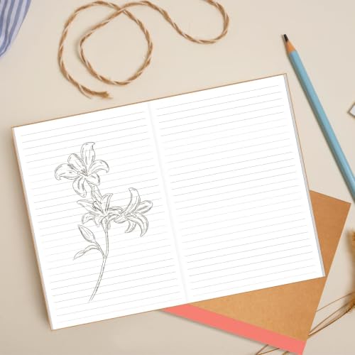 Yaridar (15-Pack) Composition Notebooks - 8.5" x 11" Kraft Cover Lined Journaling Notebooks, 30 Sheets/Pack, 15 Colors for Home/School/Office Supplies