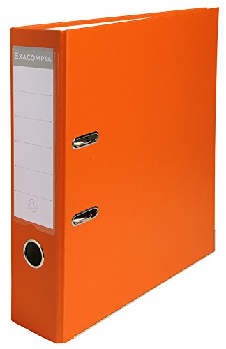 Exacompta - Ref 918414B - PP Lever Arch File - 320 x 290mm in Size, Suitable for Storing A4 Documents, 75mm Spine, Reinforced Finger Pull & Bottom Edge - Orange
