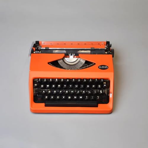 VHUYGK Hero Mechanical Manual Typewriter,English Typewriter with Original Carrying Case,Smooth Keys for Easy Typing Manual Typewriter Ideal for Writers, Collectors, and Children's Gifts(01)