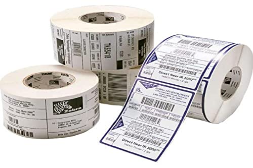 Zebra Thermal Transfer Labels for Desktop Printer, 25 MM/Core Diameter