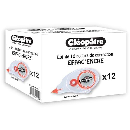 Pack of 12 Dry Ink Erasers 4.2mm x 8m