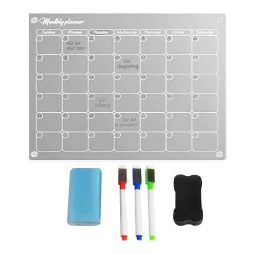 Magnetic Calendar Dry Erase Board Calendar Fridge