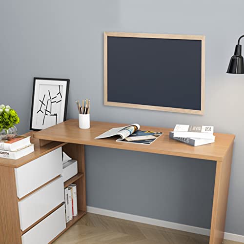 Wall Chalkboard Sign, Wood Framed Black Board for Wall Decor,Easy-to-Erase,for School, Home,Office (Size : 50x70cm)