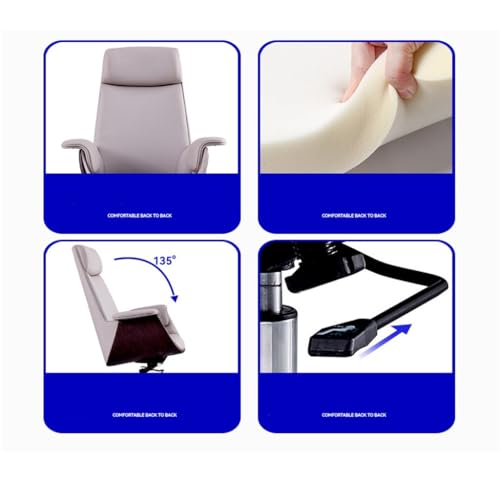 NSUQOA JSEIAJB Office Chair Leather Boss Chair Conference Chair Computer Chair