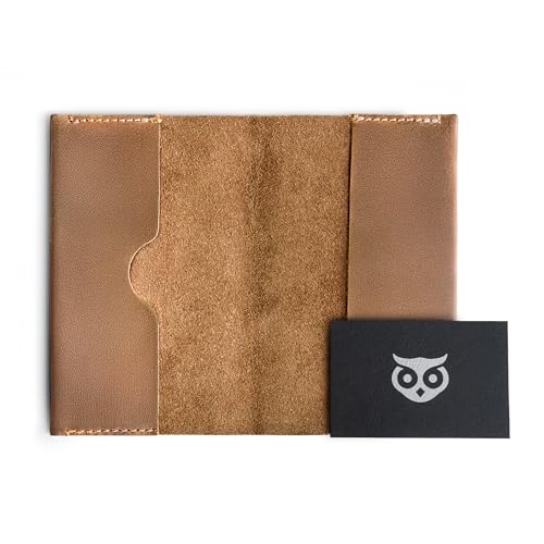 Hide & Drink, Pocket-Sized Memo Books Cover Compatible with Field Notes (3.5 x 5.5 in.) Journal Case with Card Slot, Refillable Travelers Notebook, Full Grain Leather, Handmade, Single Malt Mahogany