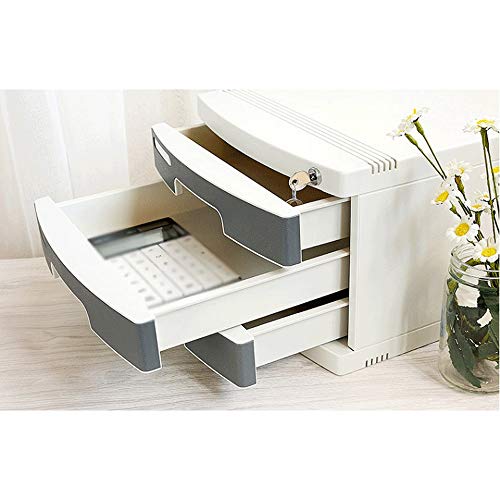 AFPSDLFJDLS File Manager- File cabinets Drawer Type Desktop Data Cabinet with Lock Password Multi-Function Cabinet