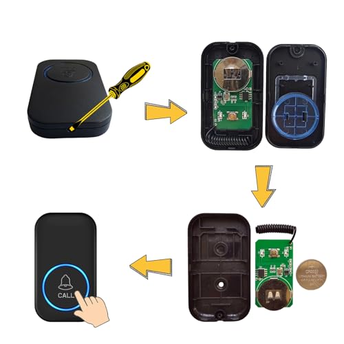 FullHouse Caregiver Pager Wireless Emergency Call Button for Elderly