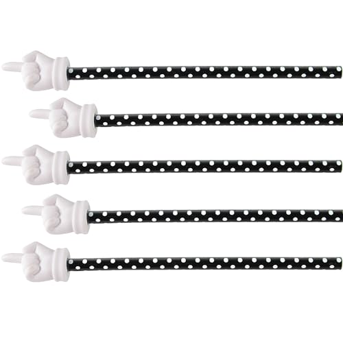 Teacher Created Resources Black Polka Dots Hand Pointer, Pack of 5