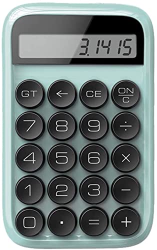 Desktop Calculator,office calculators, Mechanical Keyboard Calculator, Electronic Desktop Calculator with Large 12-Digit Display, Multifunction Office Calculator for School Accounting,White (Color : (