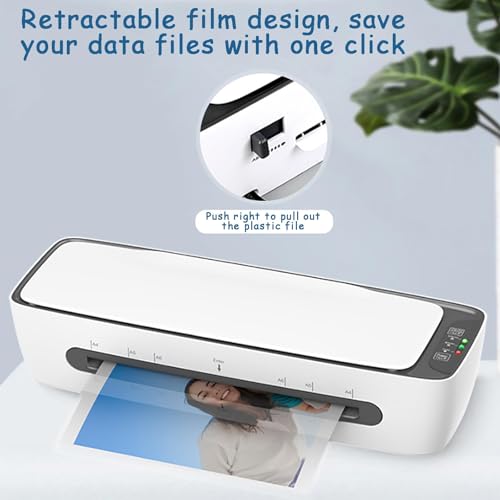 Automatic Laminator Machine with Paper Cutter, Hole Punch & Corner Rounder for Efficient Document Protection and Presentation