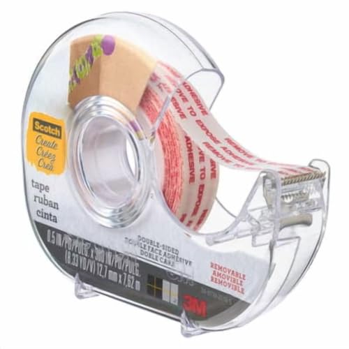Scotch Double Sided Removable Scrapbooking Tape, 12 Pack