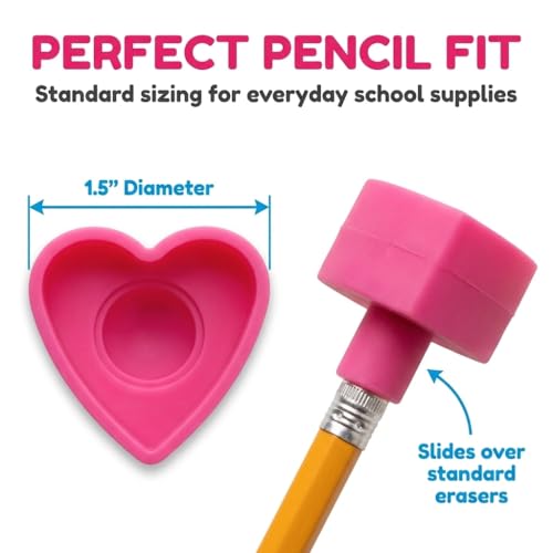 Anderson's Assorted Pencil Popper Toppers, Set of 35, School Supplies, Classroom Supplies, Writing