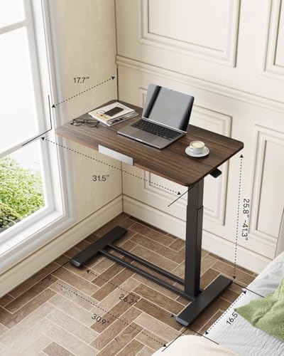 FLEXISPOT H7 PRO 90° Tiltable Mobile Overbed Table with Pneumatic Lift,32''